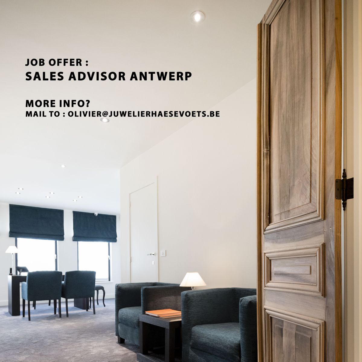 JOB OFFER SALES ADVISOR ANTWERP Blog