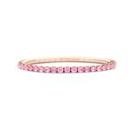 Tennis Bracelet Roségoud Roze Saffier OVAL