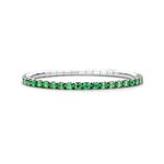 Tennis Bracelet Witgoud Tsavorite OVAL